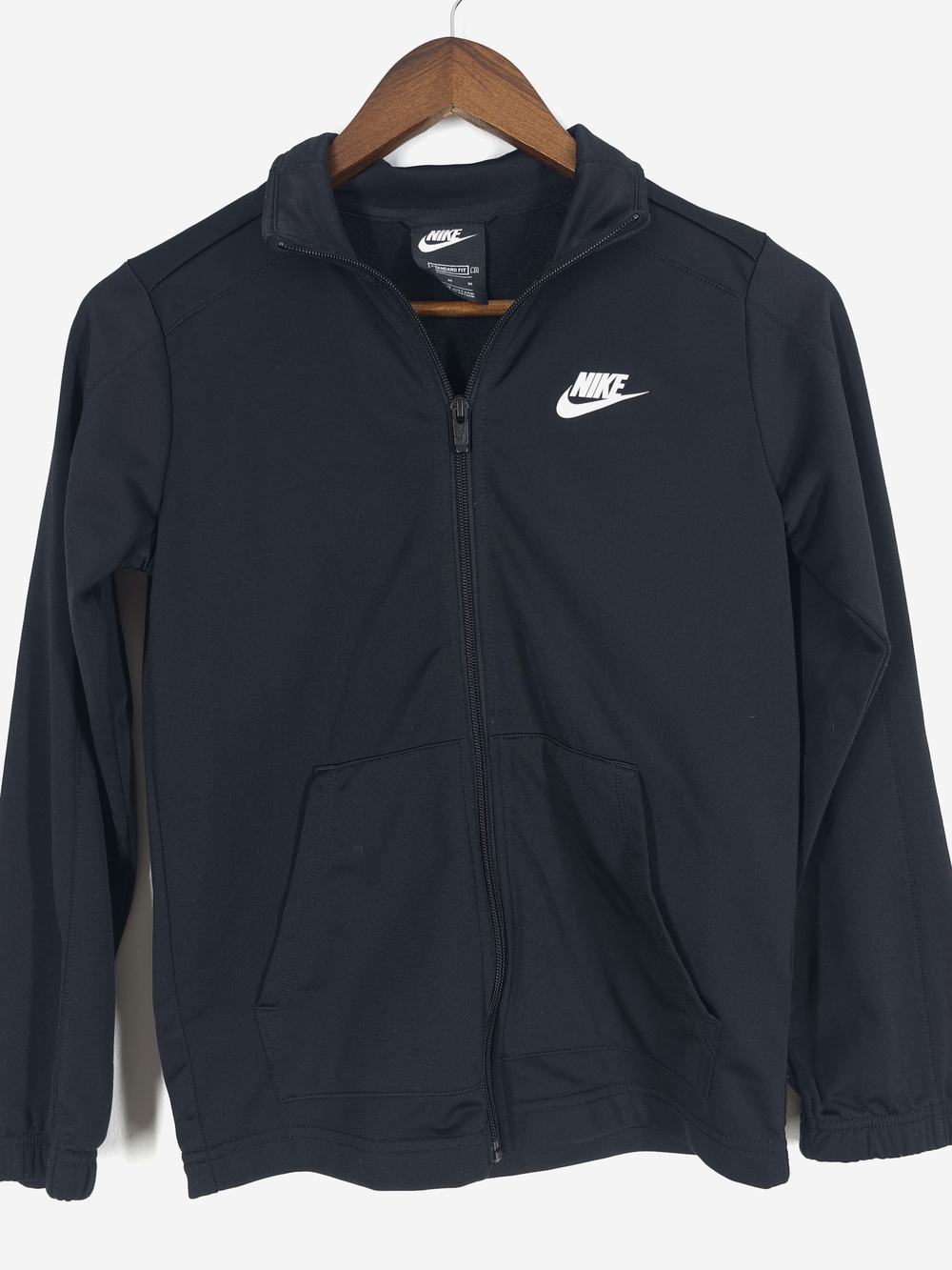 Nike Sportswear Black Full Zip Track Jacket Logo Graphic Men’s Medium